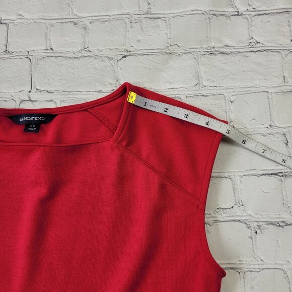 Land’s End Woman’s red fit & flare dress size 6-8 - Picture 6 of 10